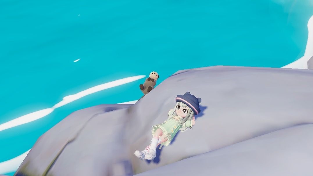 和海懶一起游泳 1