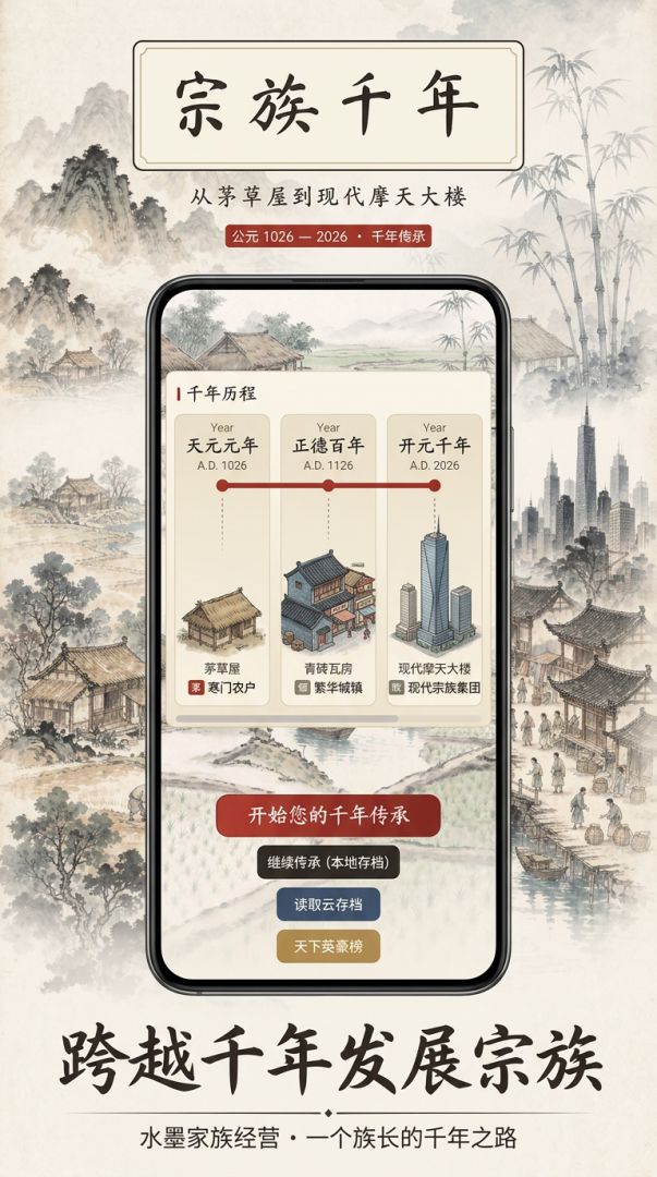 宗族千年经营-从茅草屋到现代摩天大楼游戏截图