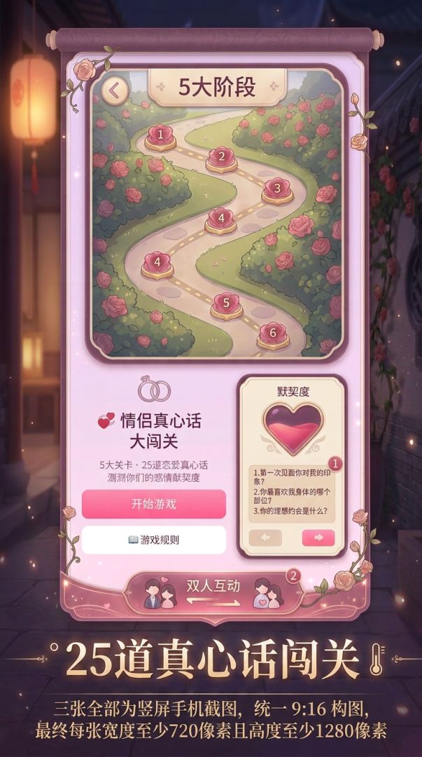 情侣真心话大闯关游戏截图