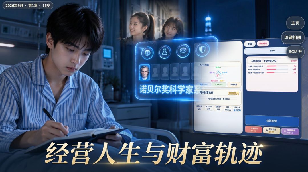 诺贝尔奖系统高中生游戏截图