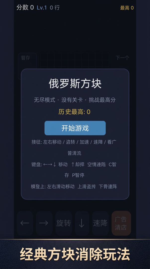 俄罗斯方块·无尽游戏截图