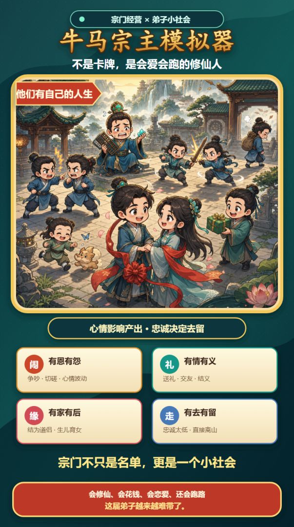 牛马宗主模拟器游戏截图