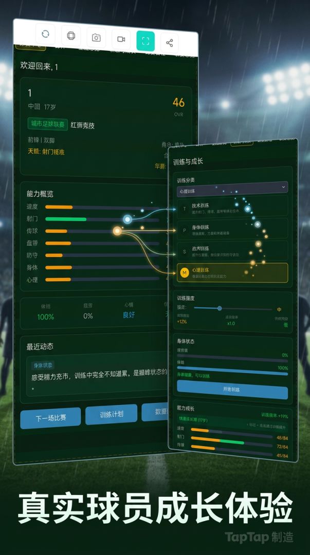 足球模拟人生游戏截图
