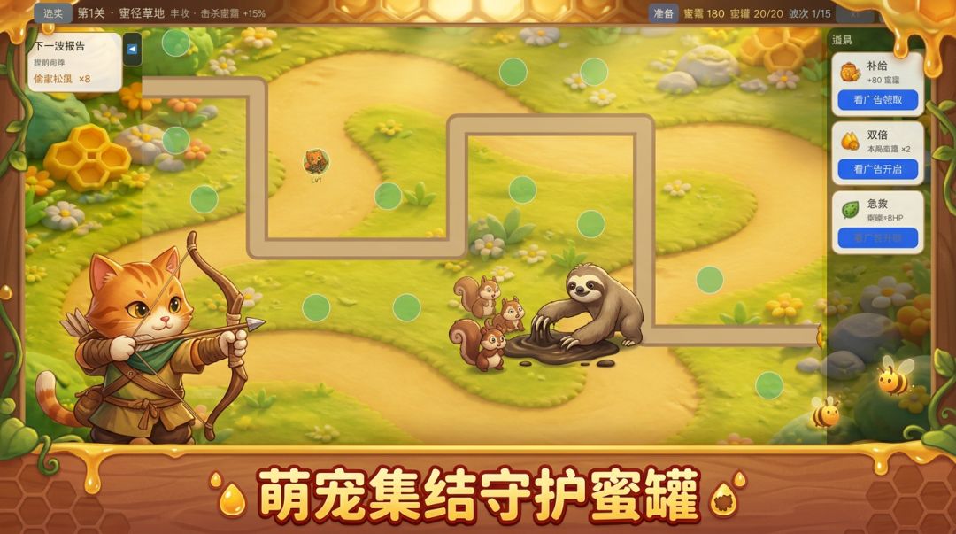 毛球防线游戏截图