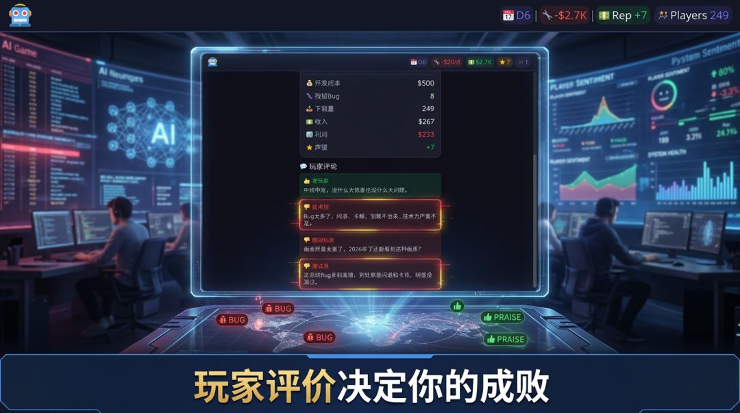 AI游戏开发模拟器游戏截图
