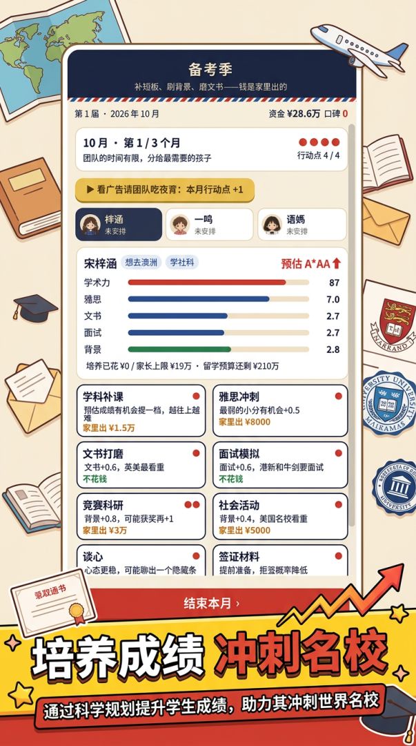 留学中介模拟器游戏截图