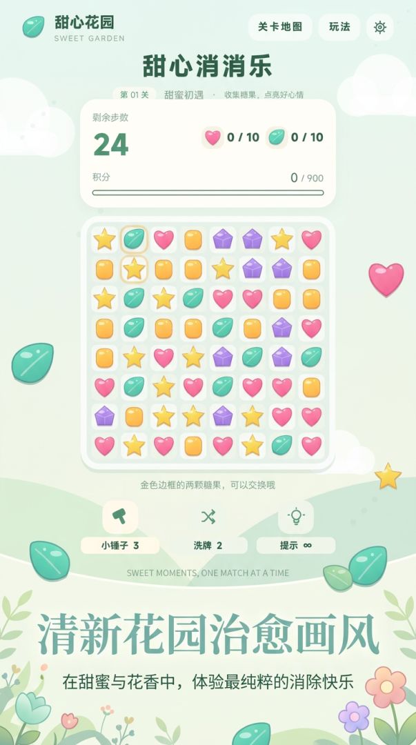 糖果花园大冒险游戏截图