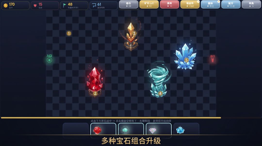 宝石TD · 迷宫游戏截图