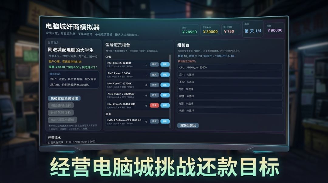 电脑城奸商模拟器游戏截图