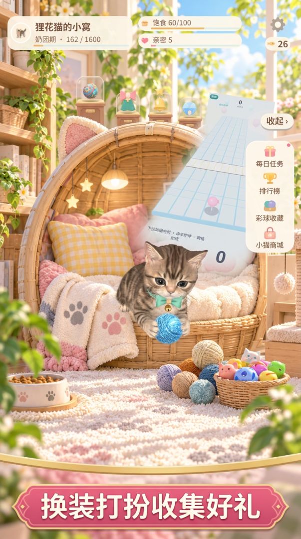 猫戏彩球游戏截图