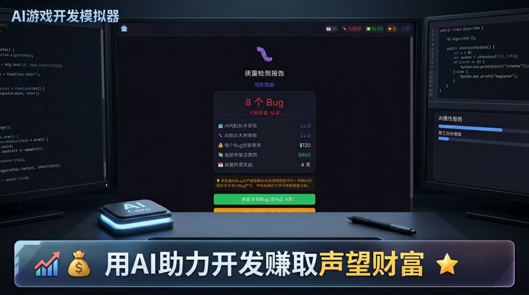 AI游戏开发模拟器游戏截图