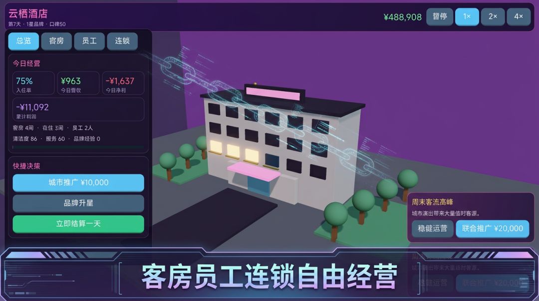 云栖酒店游戏截图