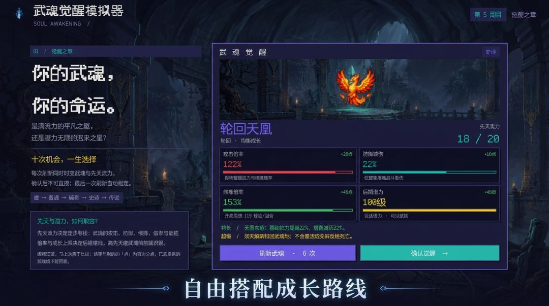 武魂轮回觉醒模拟器游戏截图