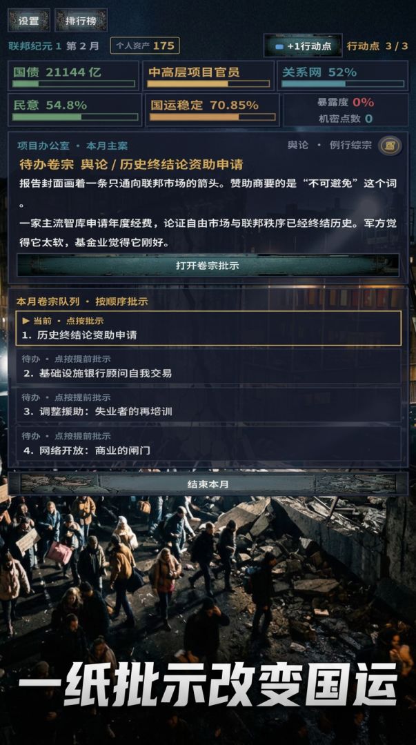 漂亮国当官模拟器游戏截图