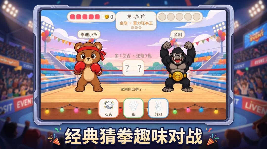 小熊石头剪刀布游戏截图