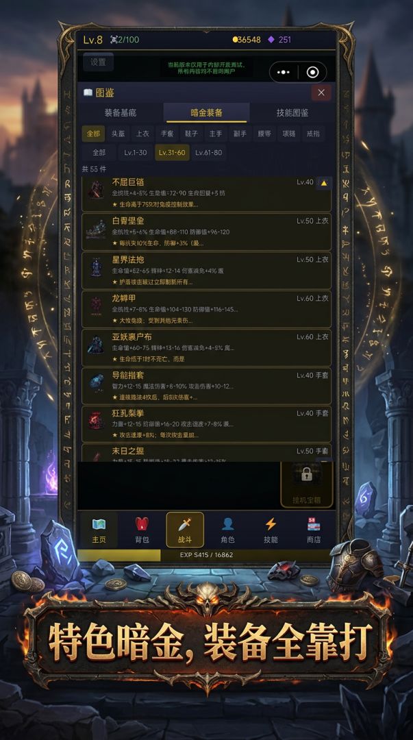 暗黑：从自由交易开始游戏截图