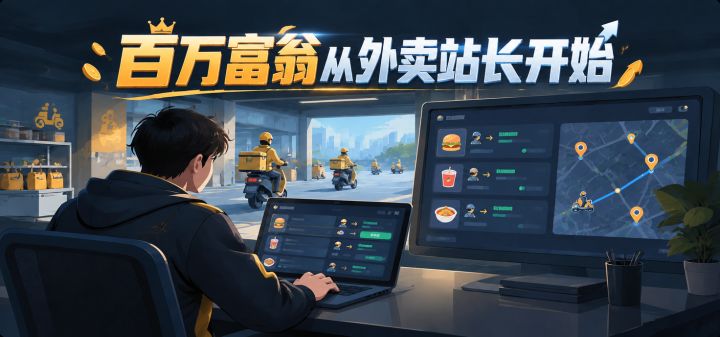 百万富翁从外卖站长开始 封面