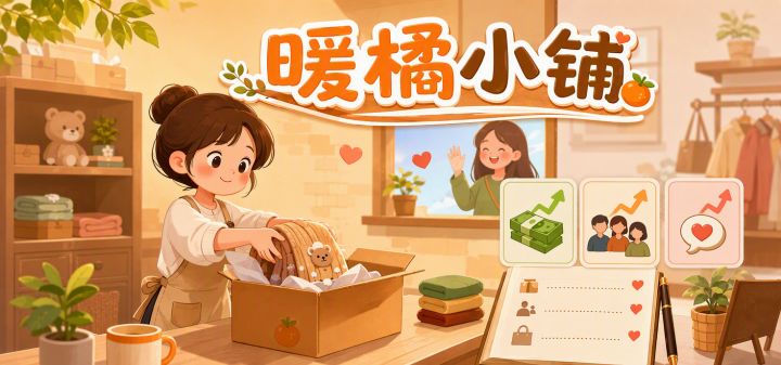 暖橘小铺（电商模拟版） 封面