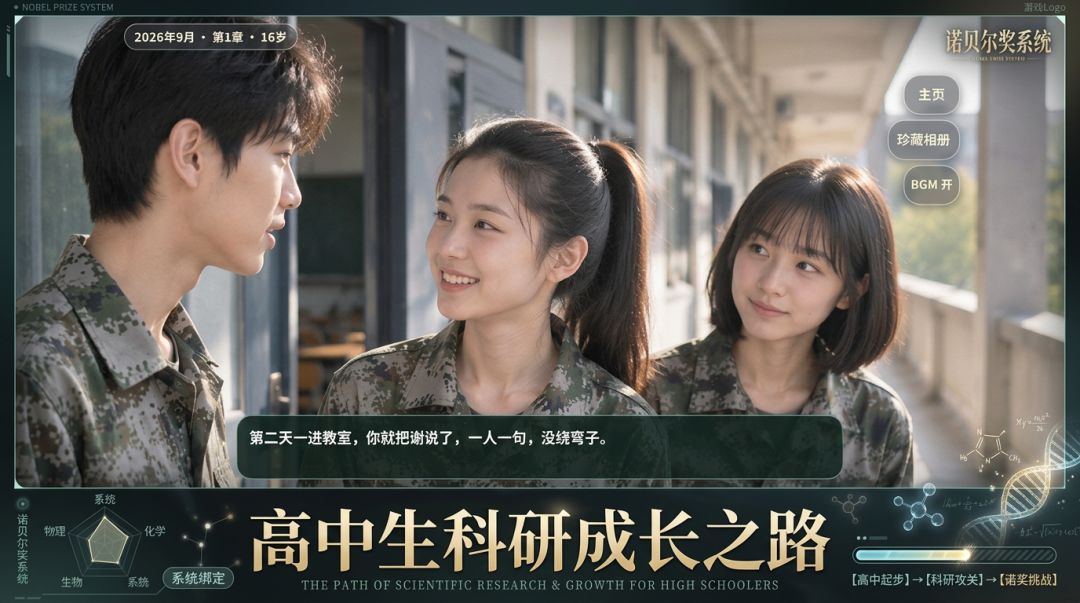 诺贝尔奖系统高中生游戏截图