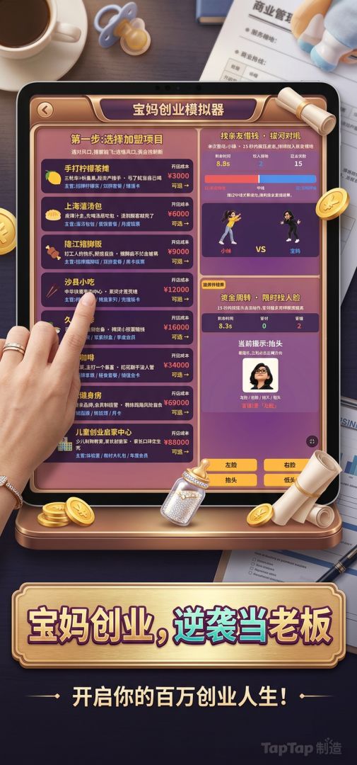 宝妈创业模拟器游戏截图