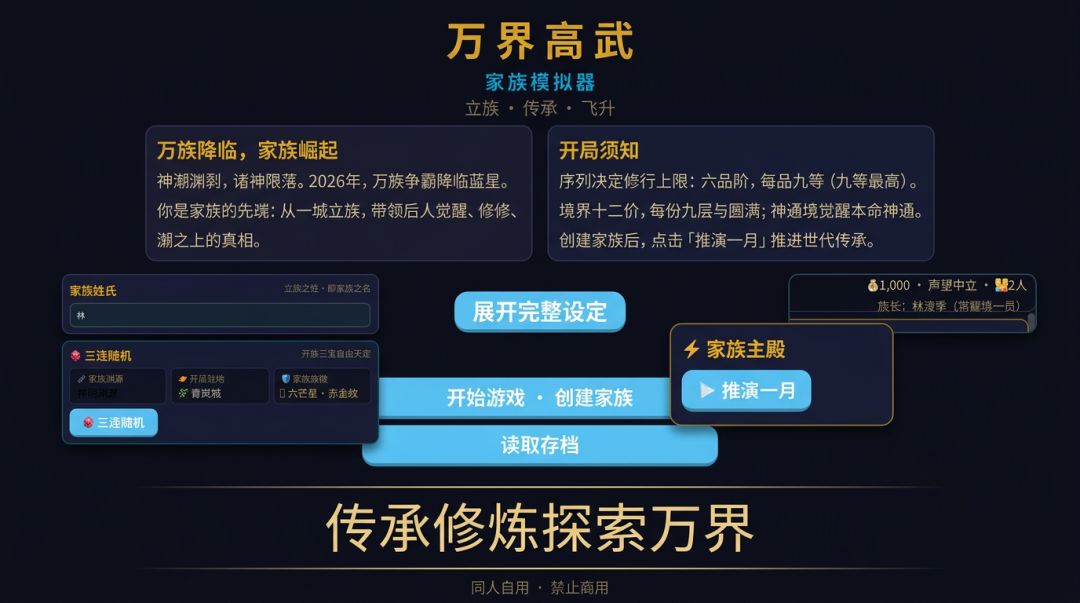 万界高武·家族模拟器游戏截图