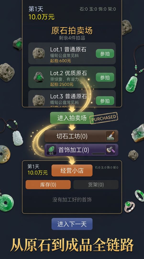 翡翠经营游戏截图