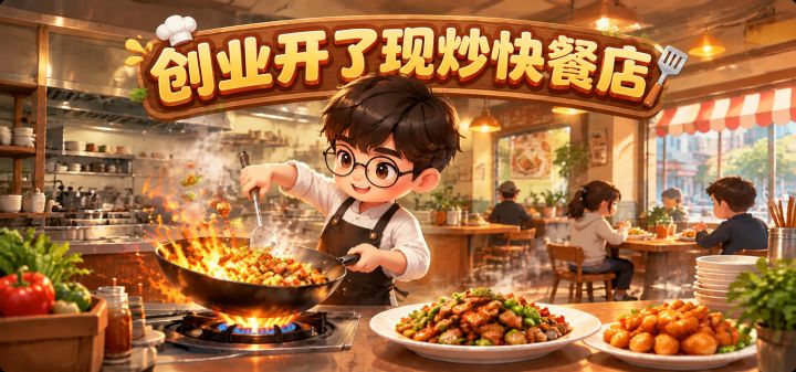 创业开了现炒快餐店 封面