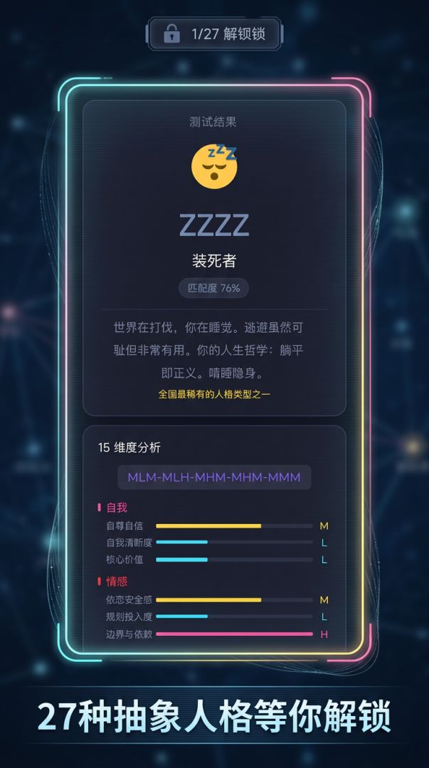 SBTI 人格真题游戏截图