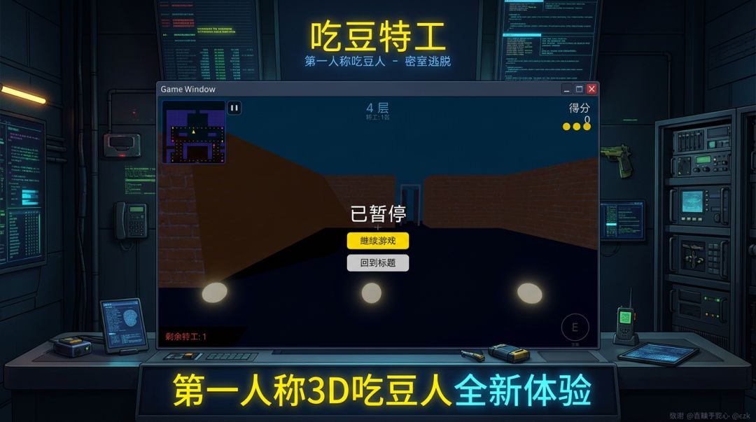 吃豆特工游戏截图