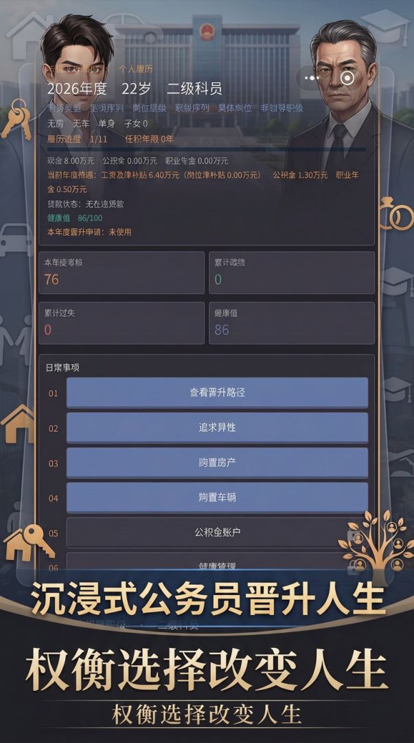 重生之我是公务员的一生游戏截图