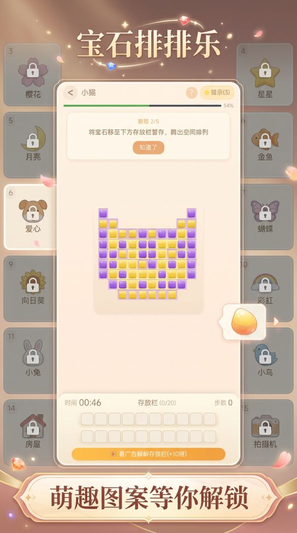 宝石拼图游戏截图