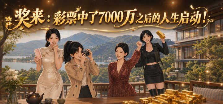 奖来：彩票中了7000万之后的人生启动！ 封面