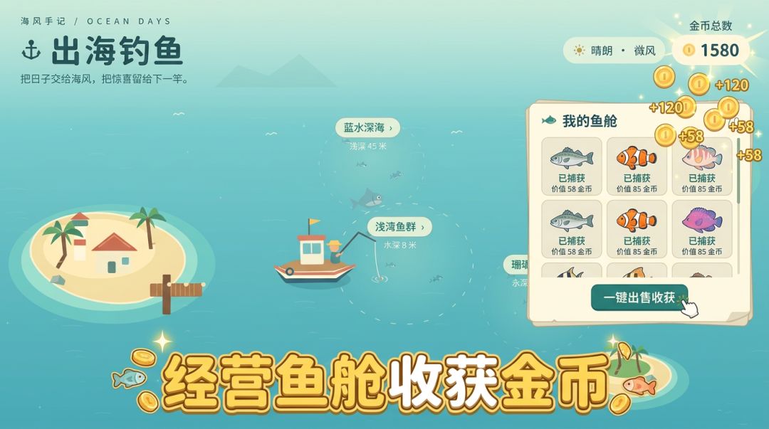 休闲海钓游戏截图