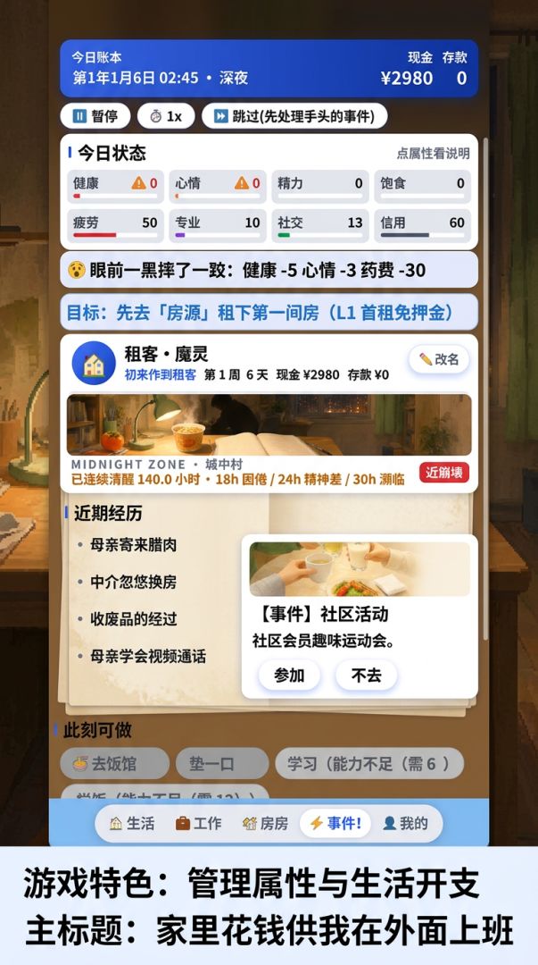 家里花钱供我在外面上班游戏截图