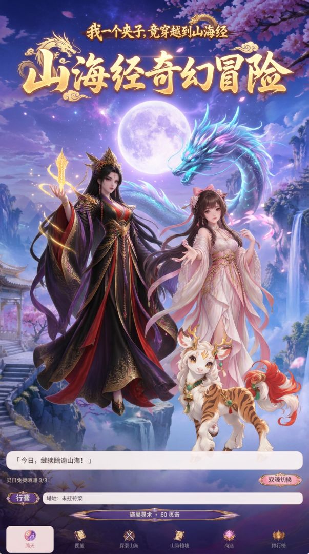 我一个夹子,竟穿到山海经游戏截图