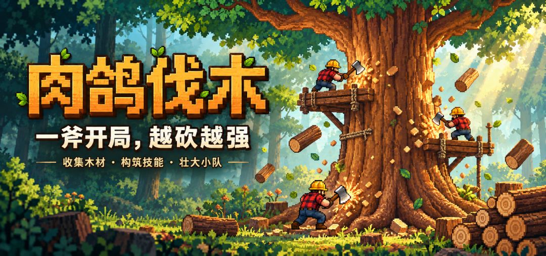 肉鸽伐木游戏截图