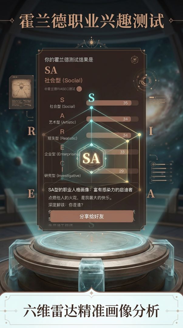 霍兰德职业兴趣测试游戏截图