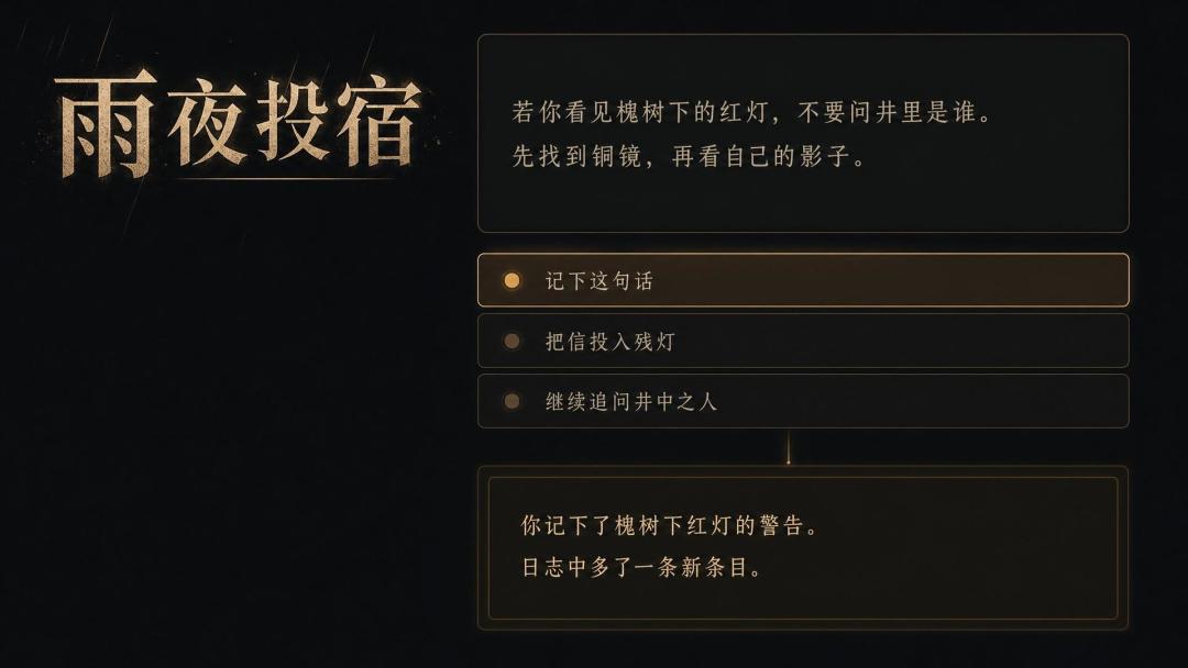 雨夜投宿游戏截图