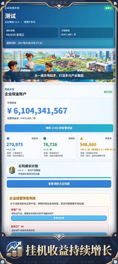 模拟经营：实业帝国游戏截图