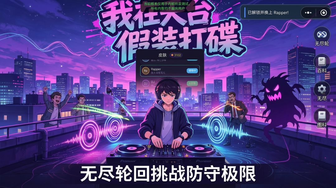 我在天台假装打碟游戏截图