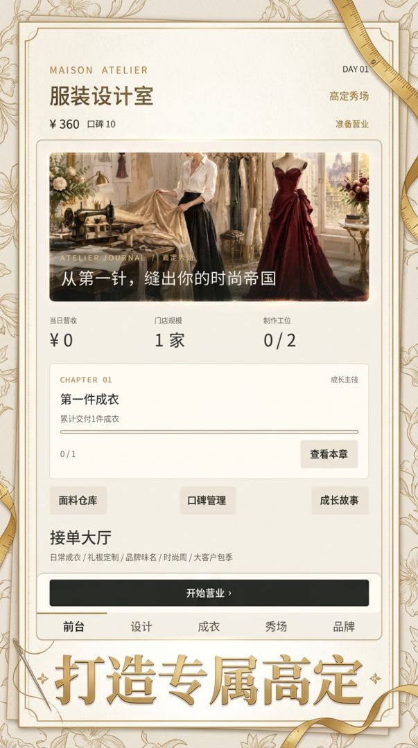 服装设计室：高定秀场游戏截图