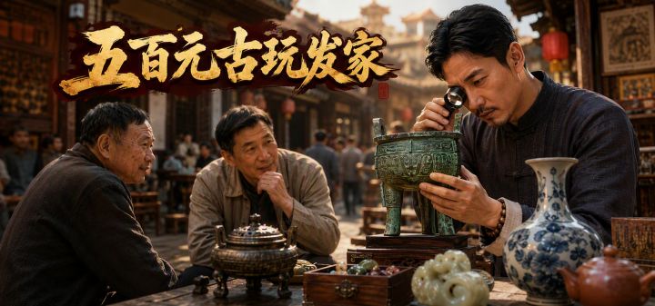 五百元古玩发家 封面
