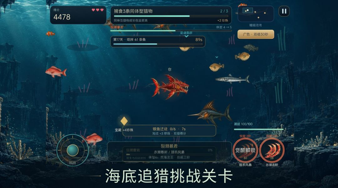 大鱼吃小鱼 无尽进化游戏截图