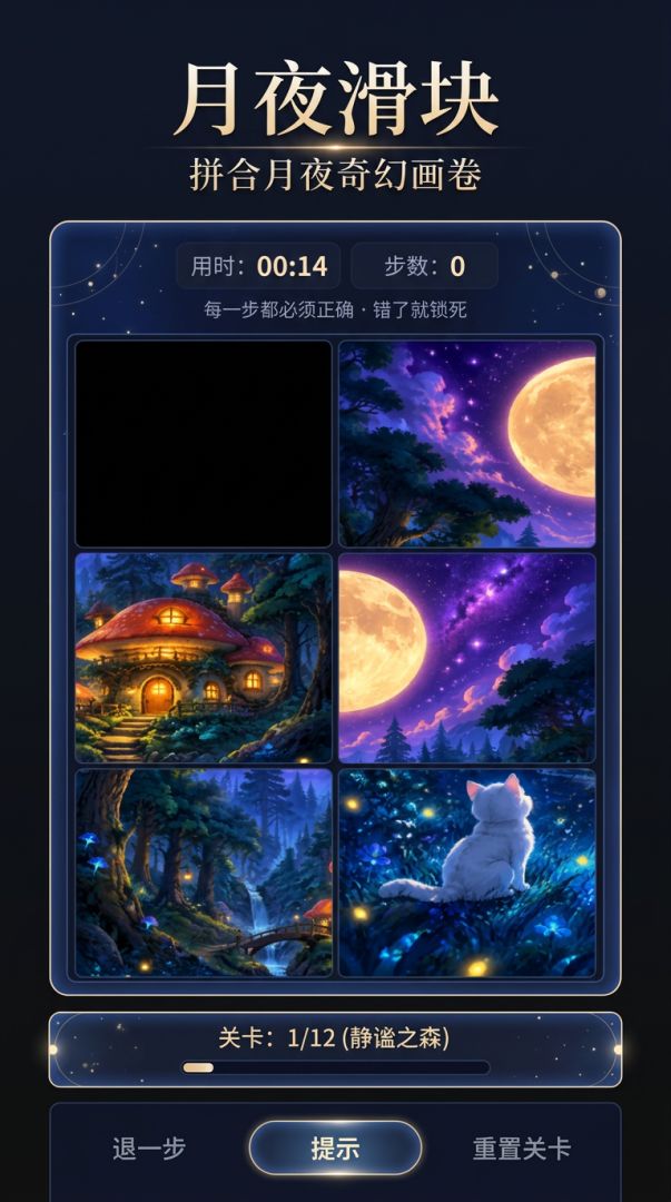 月夜滑块游戏截图