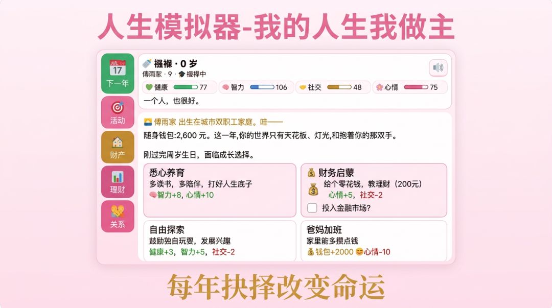 人生模拟器-我的人生我做主游戏截图