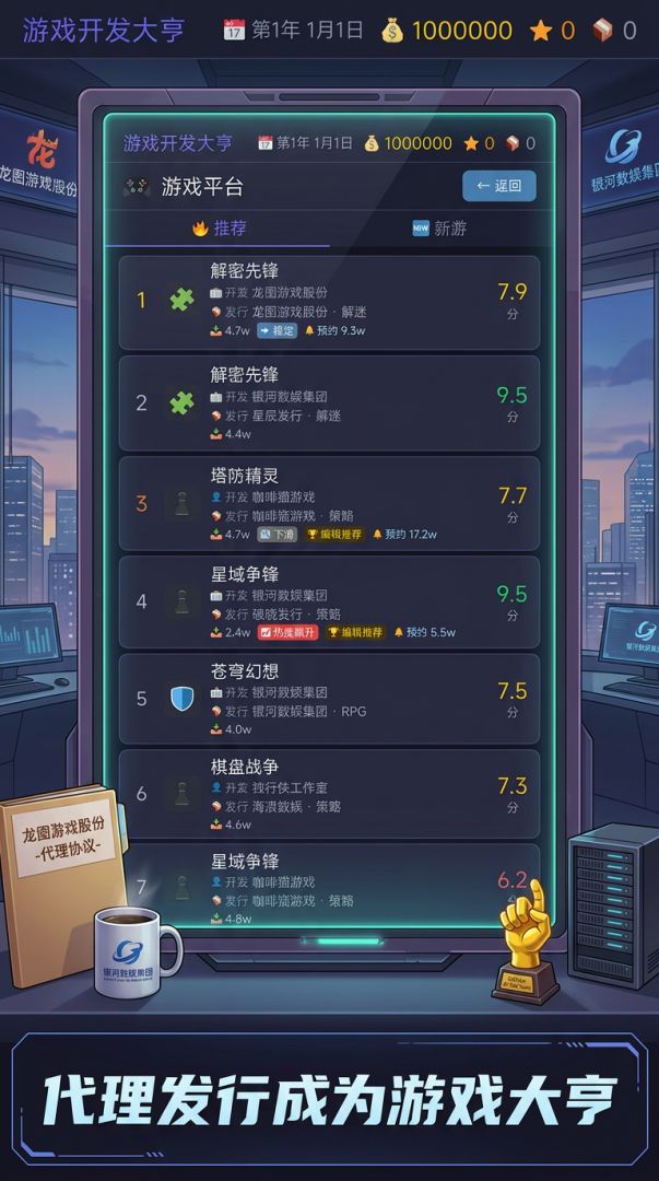 游戏开发大亨游戏截图