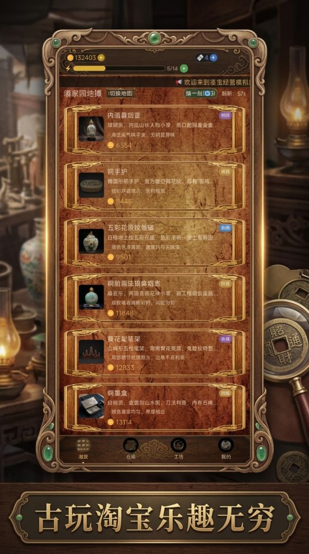 鉴宝经营模拟器游戏截图