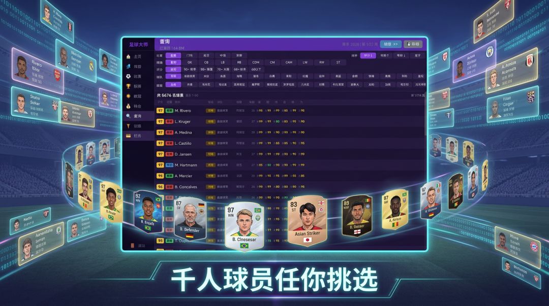 足球经理：世界杯游戏截图