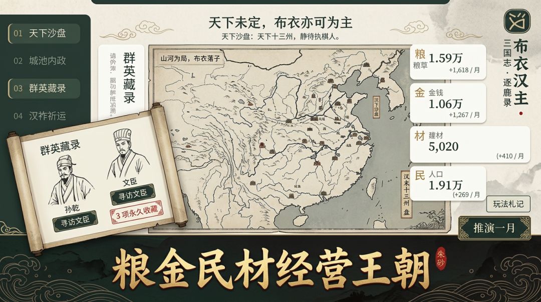 布衣汉主·三国志逐鹿录游戏截图