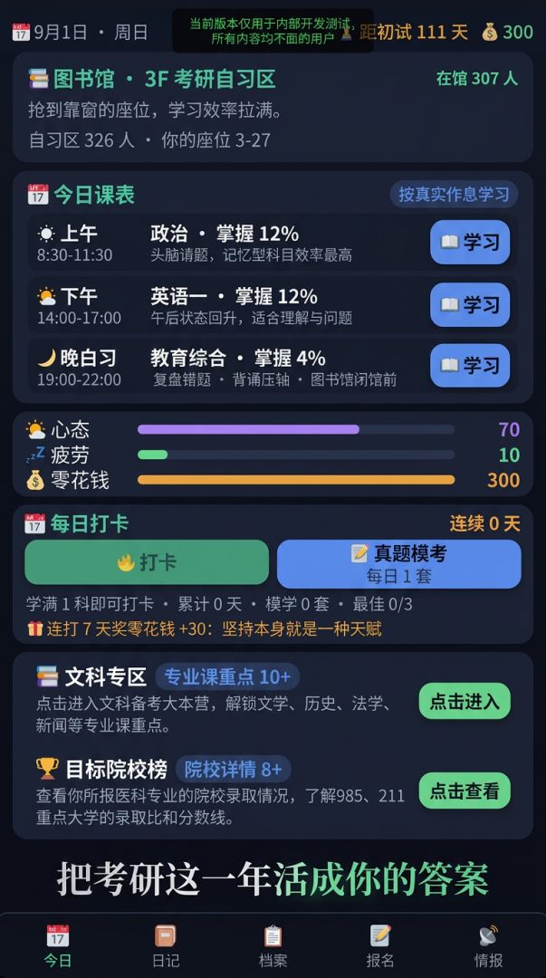 研究生模拟游戏截图